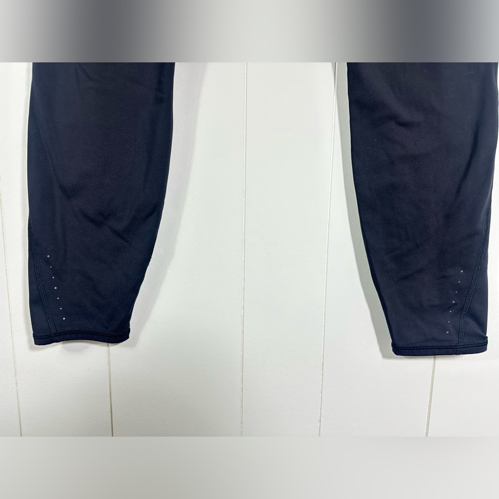 Athleta Leggings Sz L Women’s Black Rainier Tight Pockets Running Fleece - Picture 6 of 12